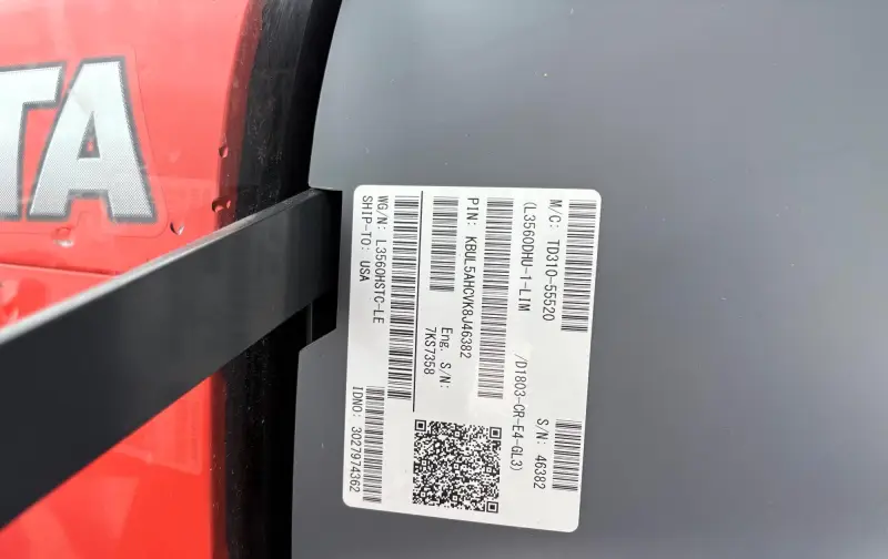 2019 Kubota L3560 Limited Edition MFWD Compact Utility Tractor W/ Loader | Agriculture photo 44