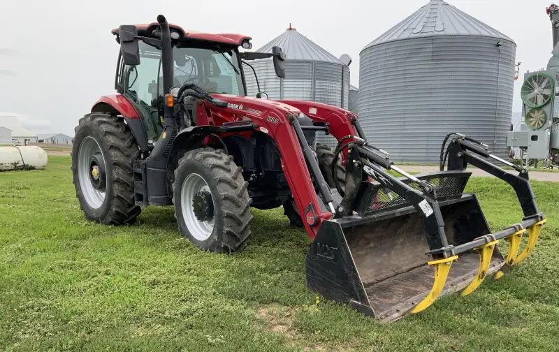 2021 Case IH Maxxum 150 MFWD Tractor W/Grapple Loader photo 3