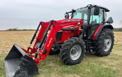 2022 Massey Ferguson 5711 Dyna-4 MFWD Tractor W/Loader | Agriculture