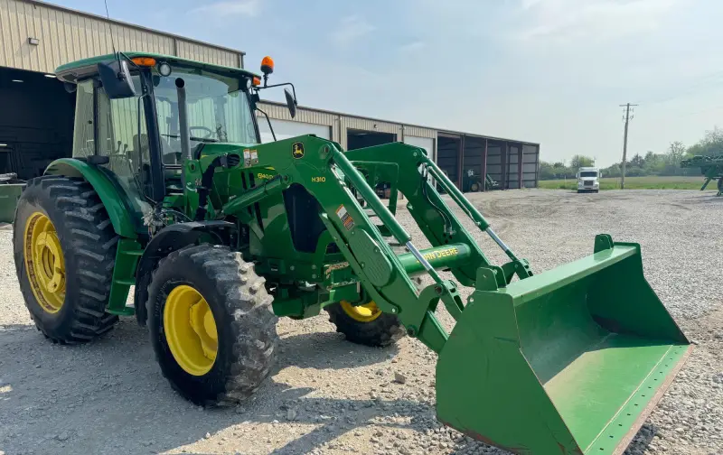 2014 John Deere 6140D MFWD Tractor W/Loader photo 2